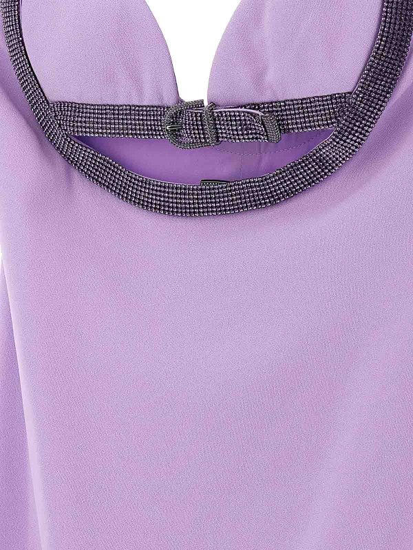 Robe Au Genou - Violet shop online: VERSACE