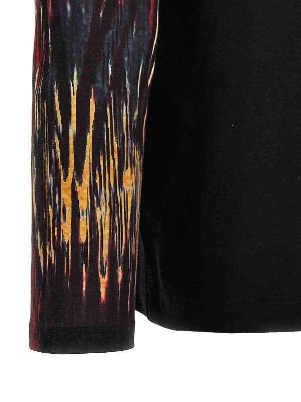 Contrast Sleeve T-Shirt shop online: YOHJI YAMAMOTO