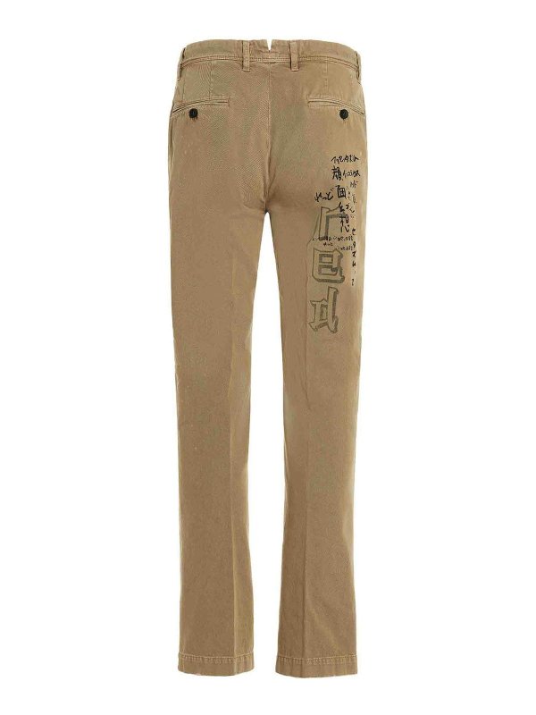 INCOTEX RED: casual trousers online - Printed Pants