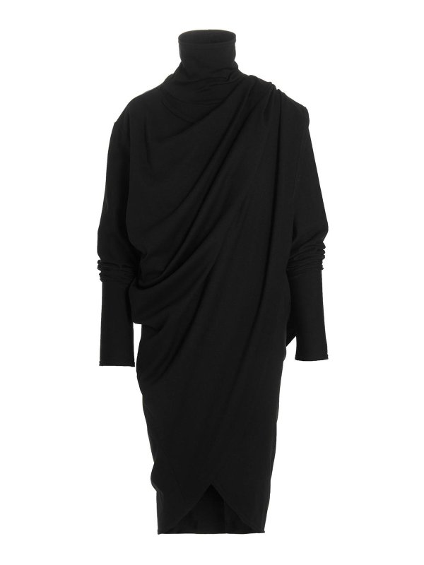 LE TWINS: ニーレングスドレス - 膝丈ドレス - 黒