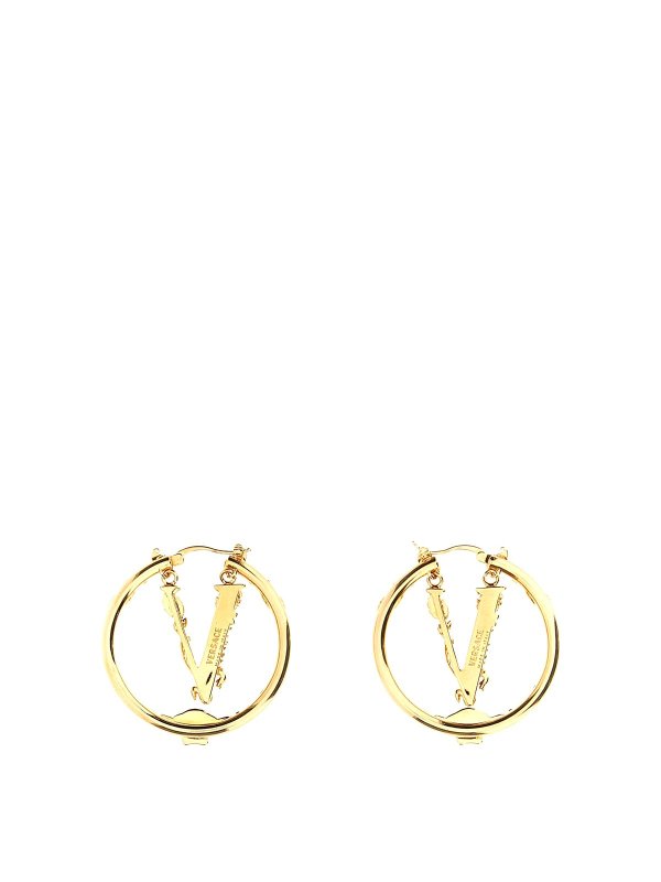 VERSACE: Earrings online - V Earrings
