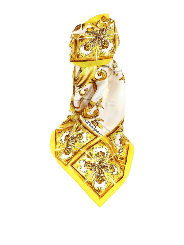 DOLCE & GABBANA: スカーフ - スカーフ - イエロー