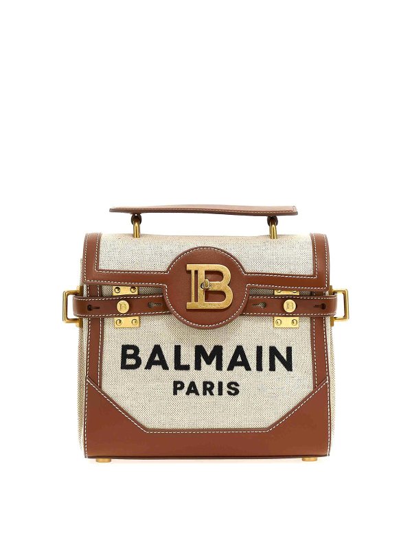 Balmain: Handtaschen - Shopper - Beige