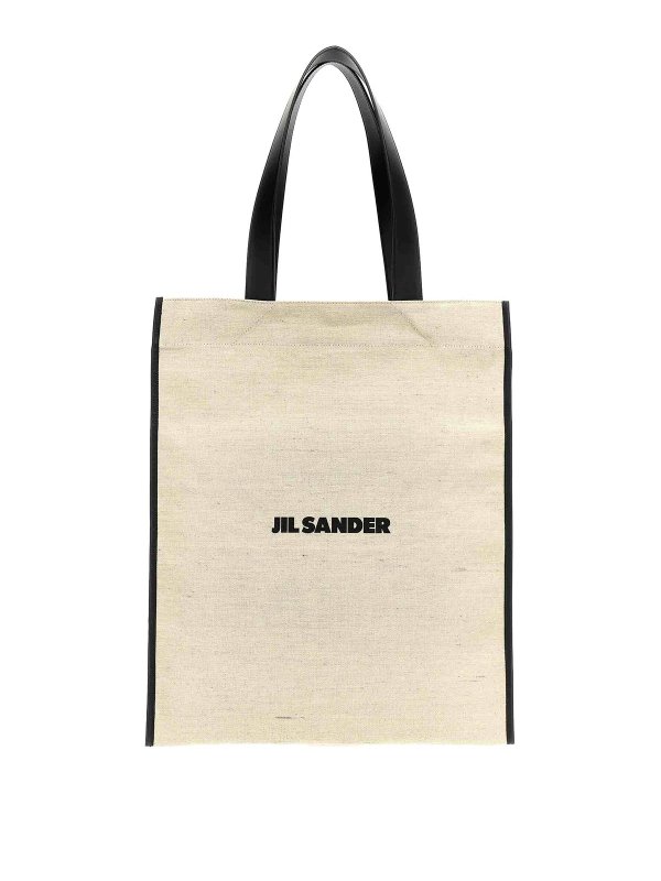JIL SANDER: Handtaschen - Shopper - Weiß