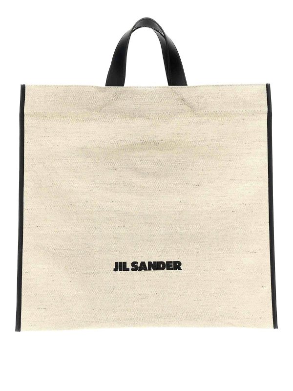 JIL SANDER: Sacs à main - Sac Cabas - Blanc