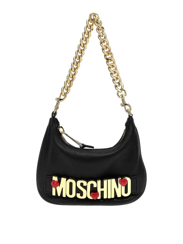 MOSCHINO: ショルダーバッグ - ショルダーバッグ - 黒