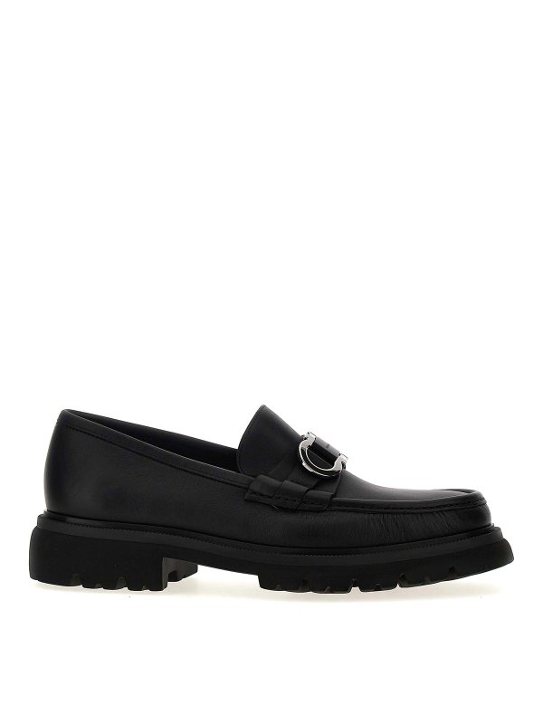 FERRAGAMO: ロファー＆スリッパ - ローファー - 黒