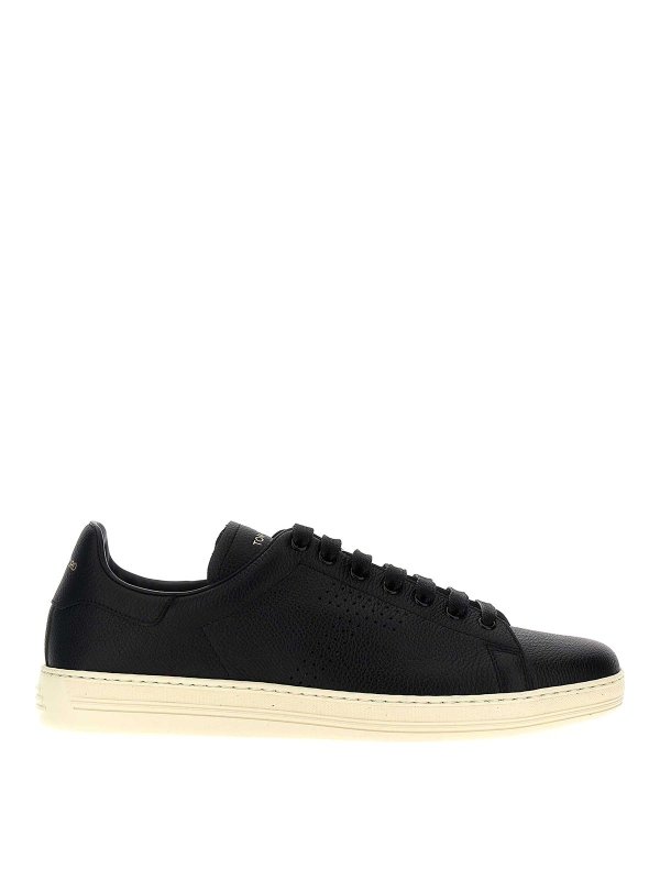 TOM FORD: trainers - Logo Leather Sneakers