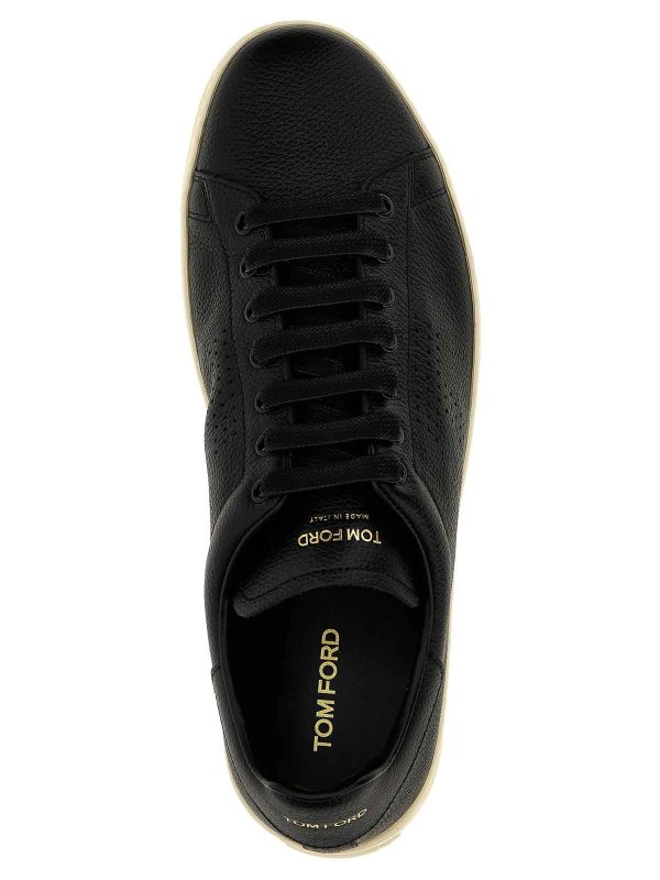 Logo Leather Sneakers shop online: TOM FORD