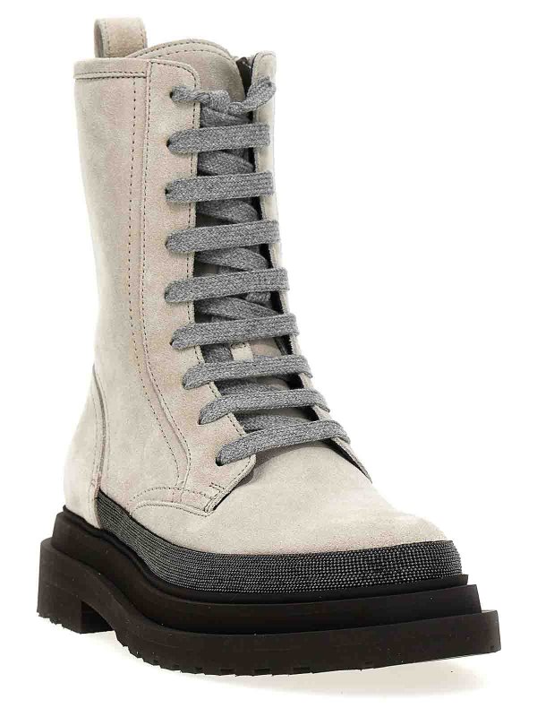 BRUNELLO CUCINELLI: Stiefeletten online - Stiefeletten - Grau