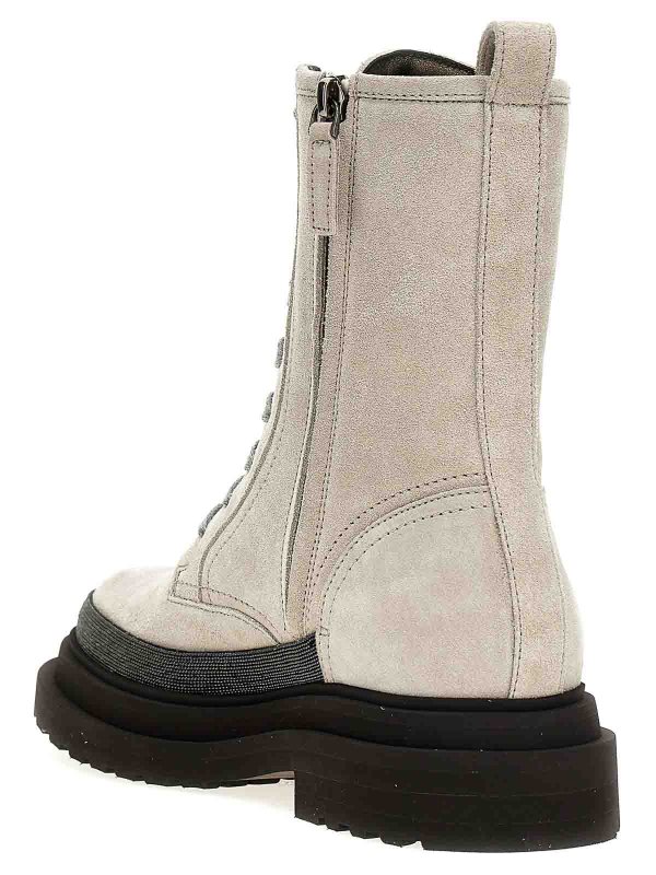 The Best Shops BRUNELLO CUCINELLI: Stiefeletten - Stiefeletten - Grau