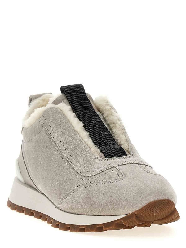 BRUNELLO CUCINELLI: trainers online - Suede Sneakers