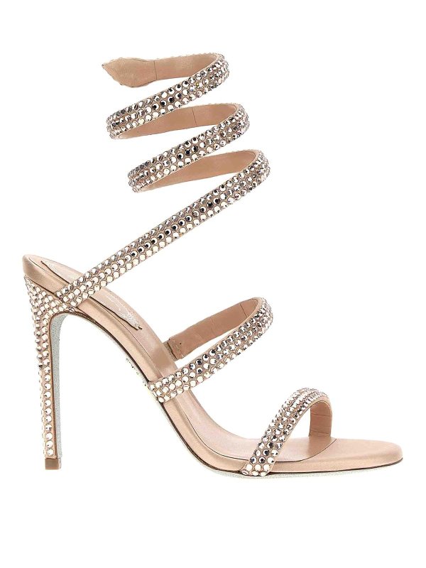 RENE CAOVILLA: サンダル - サンダル - ヌードカラー