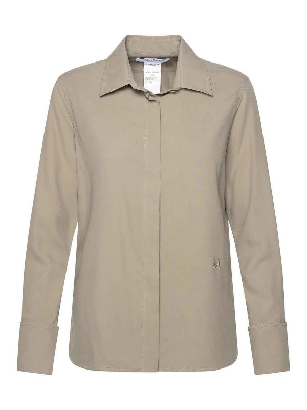 Max Mara: Hemden - Hemd - Grün