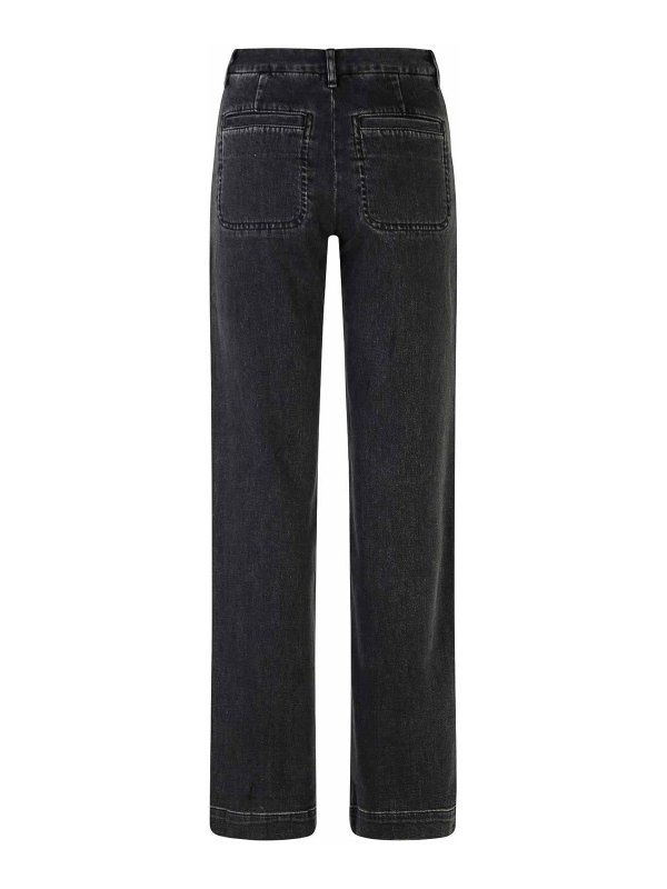 A.P.C.: bootcut jeans online - Seaside Black Cotton Jeans