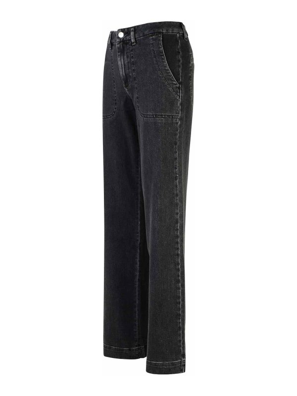 The Best Shops A.P.C.: bootcut jeans - Seaside Black Cotton Jeans