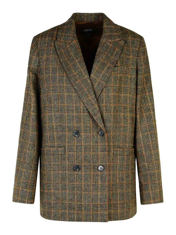 A.P.C.: blazers - Lucy Brown Virgin Wool Blazer