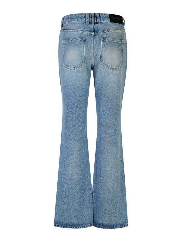 Balmain: bootcut jeans online - Light Blue Cotton Jeans