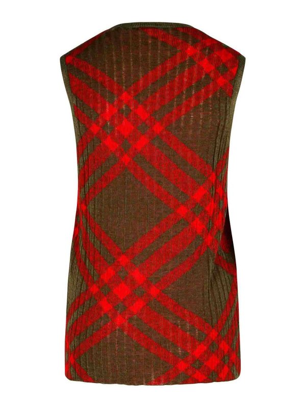 BURBERRY: Chalecos online - Chaleco - Verde