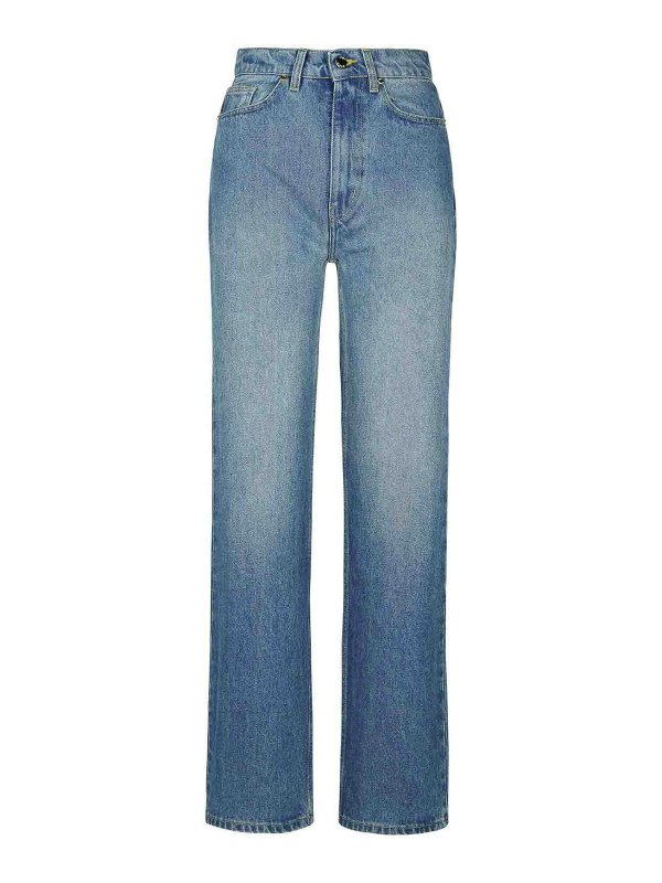 CASABLANCA: ストレートジーンズ - ブーツカットジーンズ - ブルー