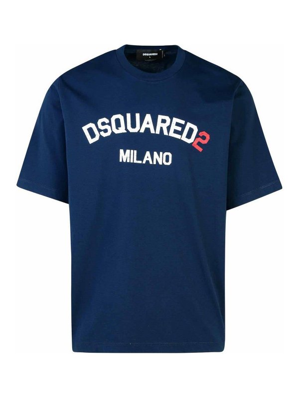 DSQUARED2: T-shirts - T-Shirt - Dunkelblau