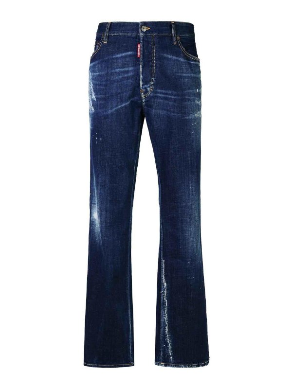 DSQUARED2: Bootcut - Bootcut Jeans - Blau