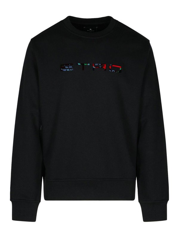 ETRO: Sudaderas y suéteres - Sudadera - Negro