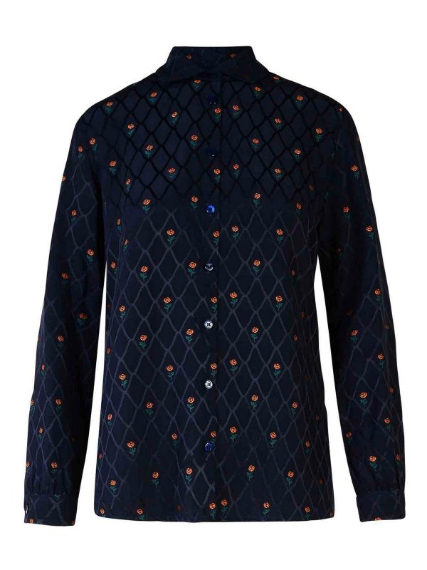 ETRO: シャツ - シャツ - ブルー