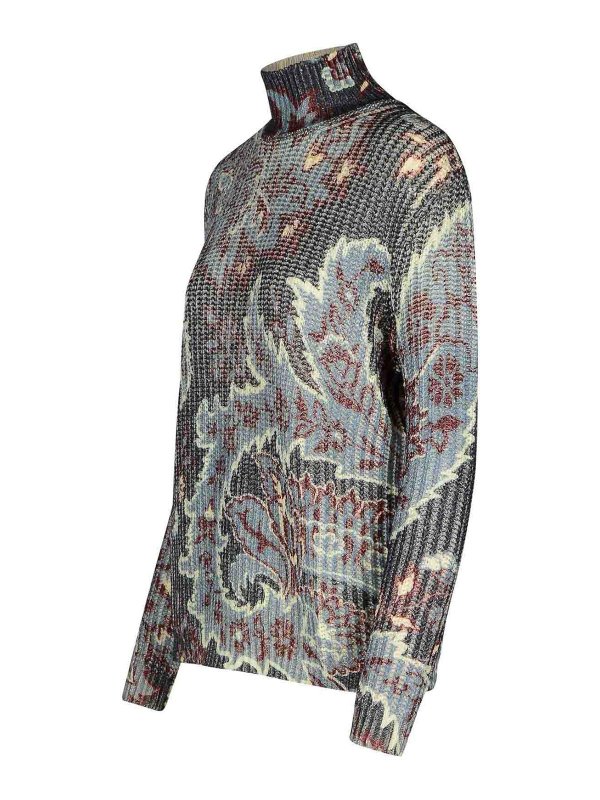 The Best Shops ETRO: Turtlenecks & Polo necks - Multicolor Wool Turtleneck Sweater