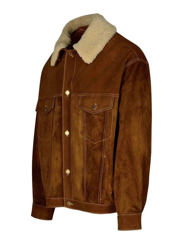 The Best Shops GOLDEN GOOSE: leather jacket - Brown leather Jacket