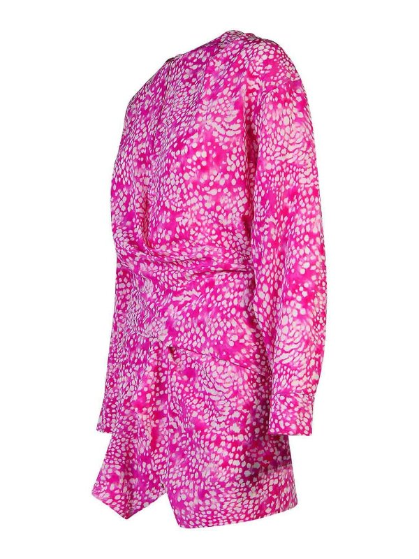 The Best Shops ISABEL MARANT: abiti corti - Vestito  Habla In Misto Seta Fucsia