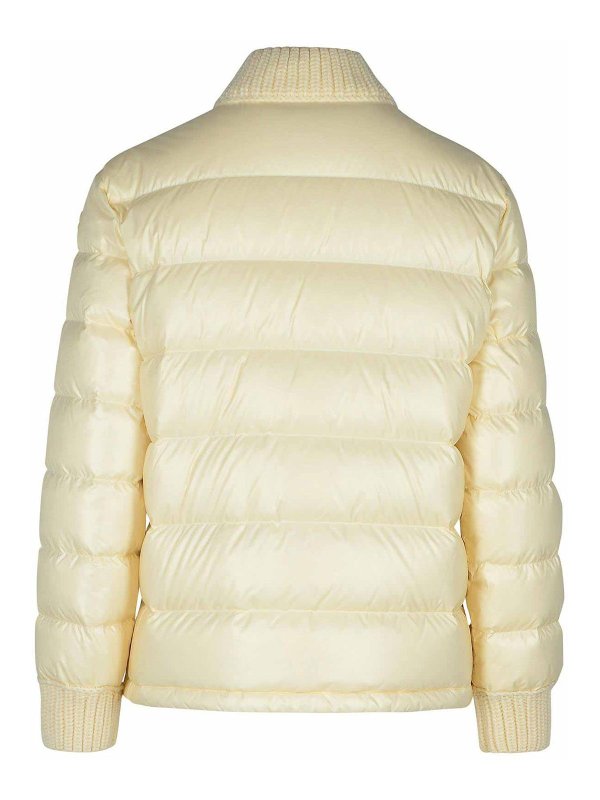 MONCLER: padded jackets online - Arcelot Ivory Polyester Blend Down Jacket