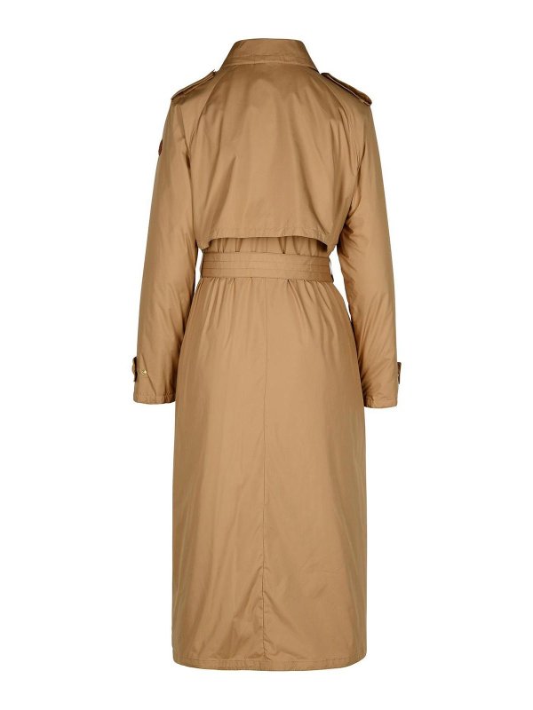 MONCLER: trench coats online - Barbetane Beige Polyester Trench Coat