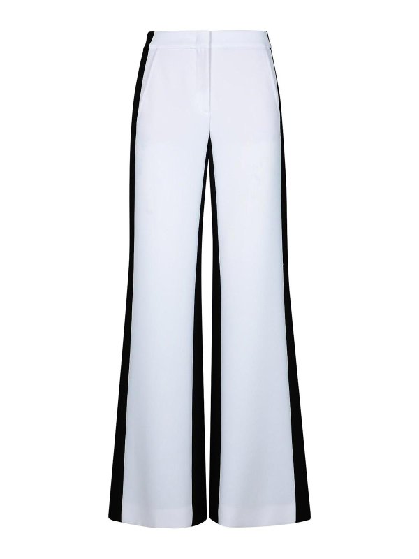 MOSCHINO: casual trousers - Two-Tone Polyester Blend Trousers