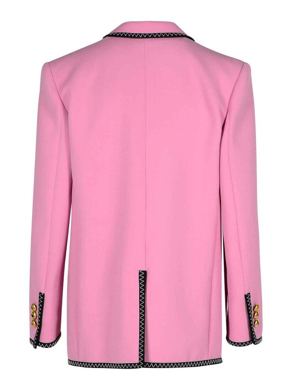 MOSCHINO: giacche blazer online - Blazer In Misto Viscosa Rosa