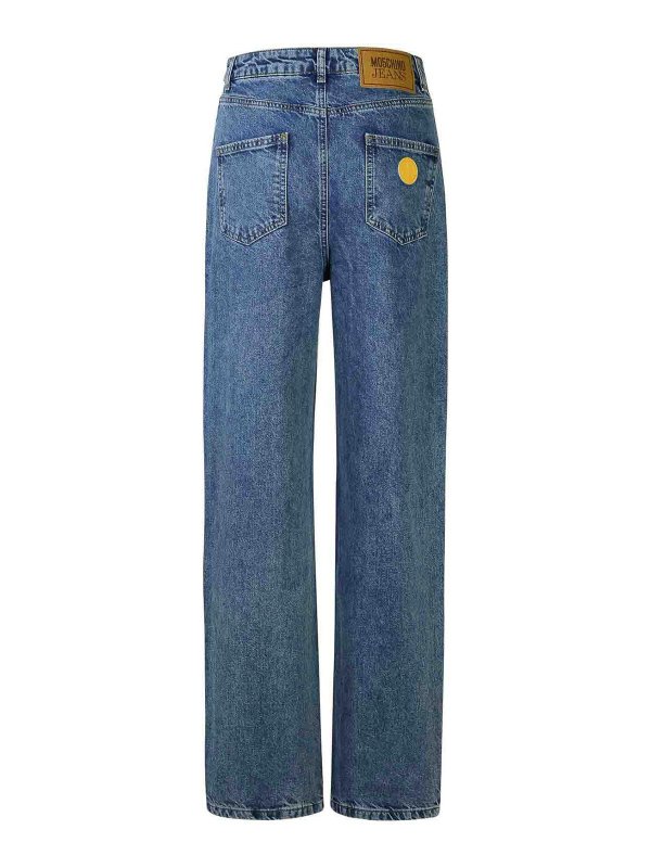 MOSCHINO JEANS: ストレートジーンズ online - ブーツカットジーンズ - ブルー