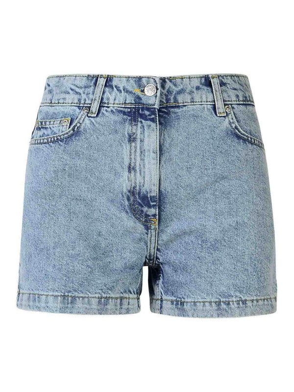 MOSCHINO JEANS: トラウザーショーツ - ショートパンツ - ライトブルー
