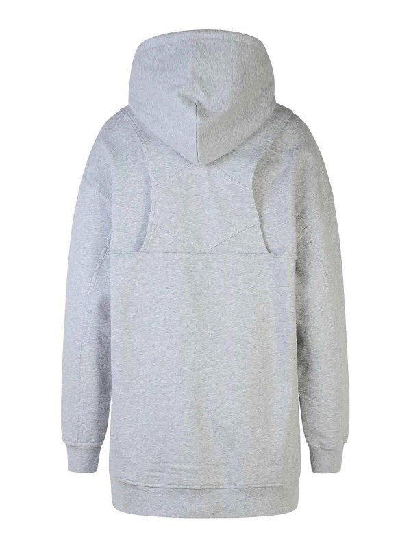 MOSCHINO JEANS: abiti al ginocchio online - Vestito  in cotone grigio