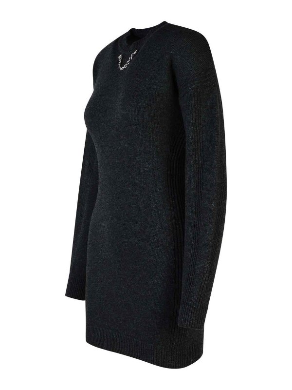 The Best Shops MOSCHINO JEANS: Knielange Kleider - Knielanges Kleid - Grau