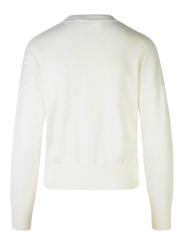 MOSCHINO JEANS: Pull col rond online - Pull Col Rond - Blanc