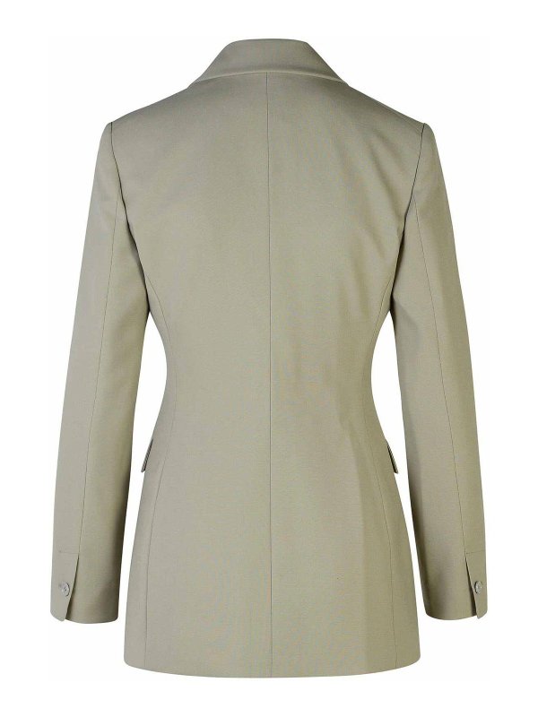 MOSCHINO JEANS: blazers online - Grey Wool Blend Blazer