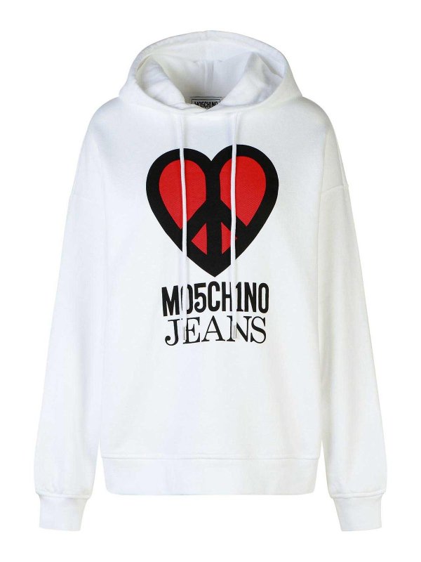 MOSCHINO JEANS: スウェット＆セーター - スウェットシャツ/セーター - 白