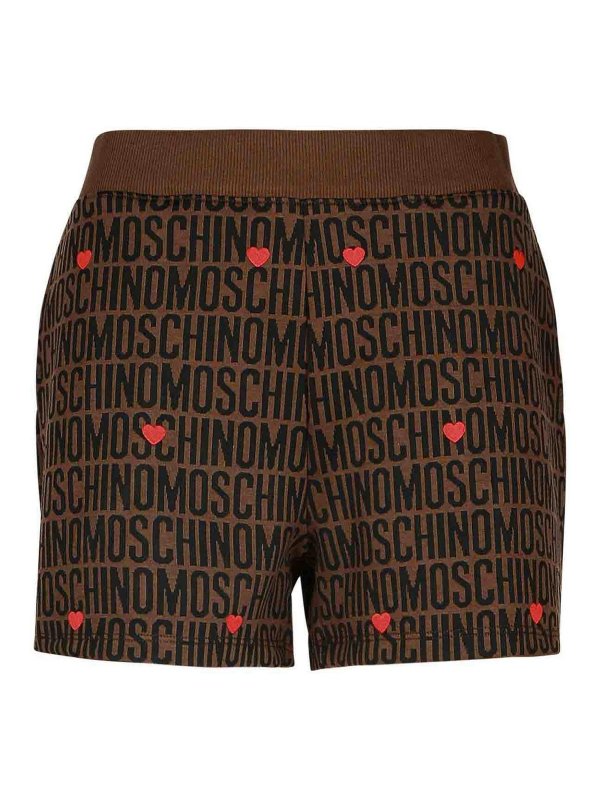 MOSCHINO: トラウザーショーツ - ショートパンツ - ブラウン