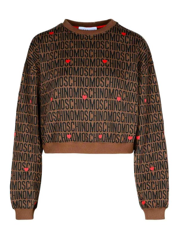 MOSCHINO: スウェット＆セーター - スウェットシャツ/セーター - ブラウン
