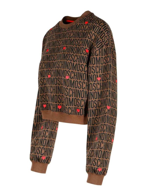 The Best Shops MOSCHINO: スウェット＆セーター - スウェットシャツ/セーター - ブラウン