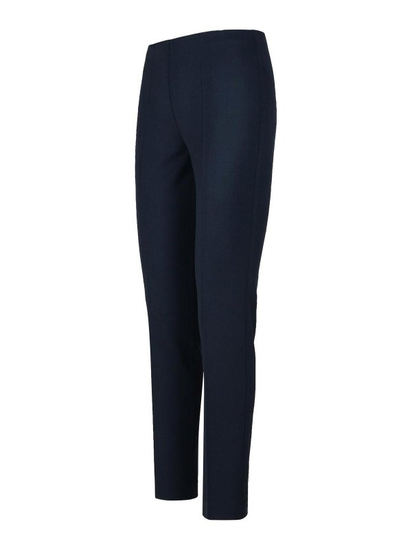 The Best Shops P.A.R.O.S.H.: pantaloni casual - Pantaloni Liliuxy in misto lana blu