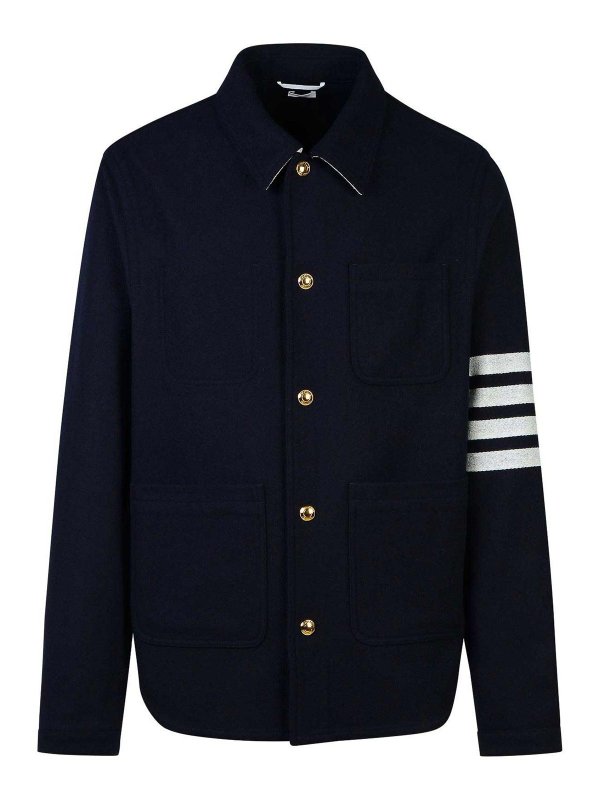 THOM BROWNE: Casualjacken - Casualjacke - Dunkelblau