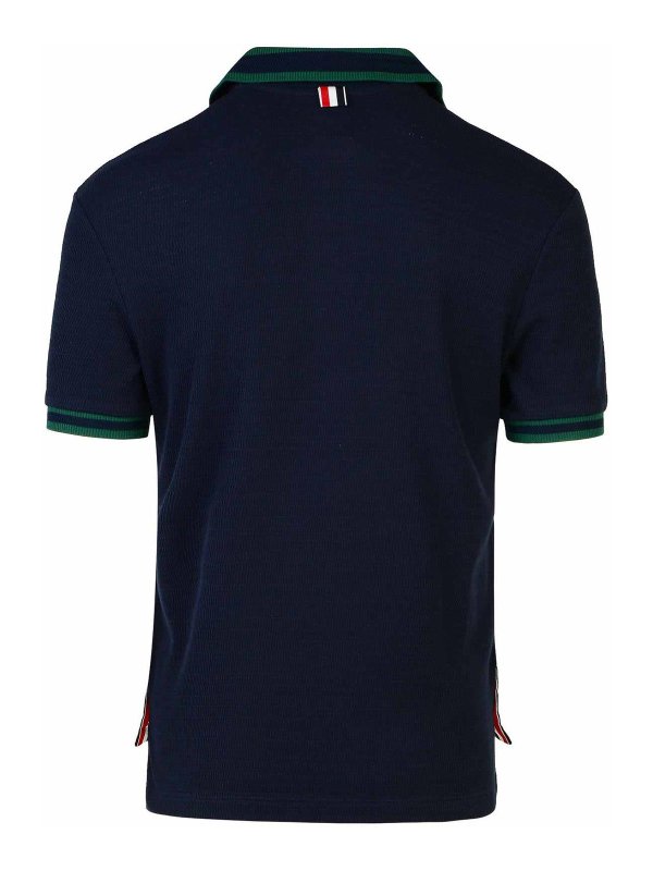 THOM BROWNE: Polos  online - Polo - Bleu Foncé