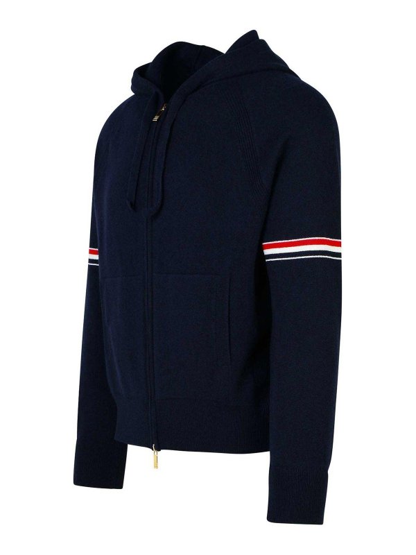 The Best Shops THOM BROWNE: maglia collo rotondo - Maglione in cashmere blu scuro