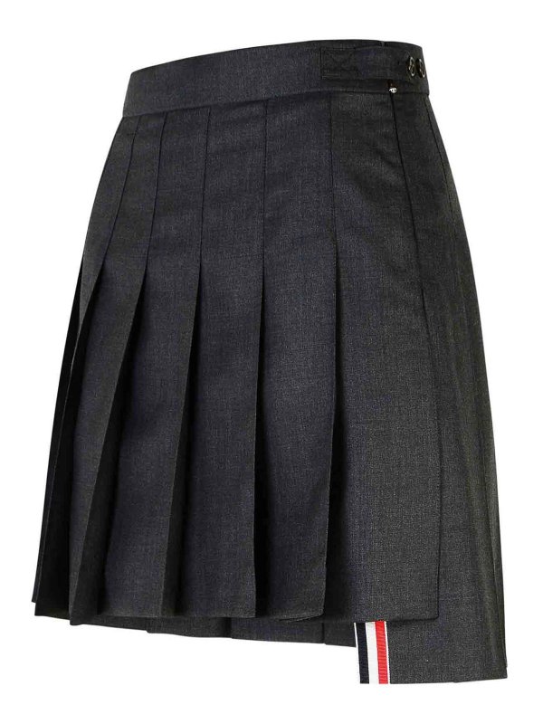The Best Shops THOM BROWNE: Minifaldas - Minifalda - Gris